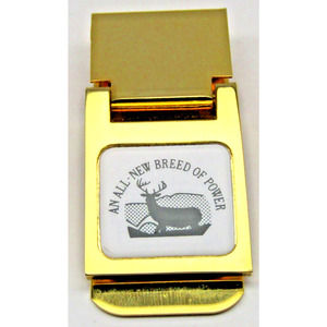 Deer Buck Gold Metal Money Clip Vintage Hunters Flip Design Men Accessories